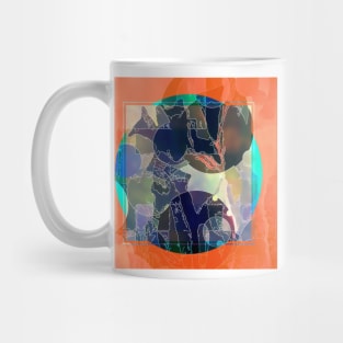 Abstraction on Orange: Maps &amp; Apps Series Mug